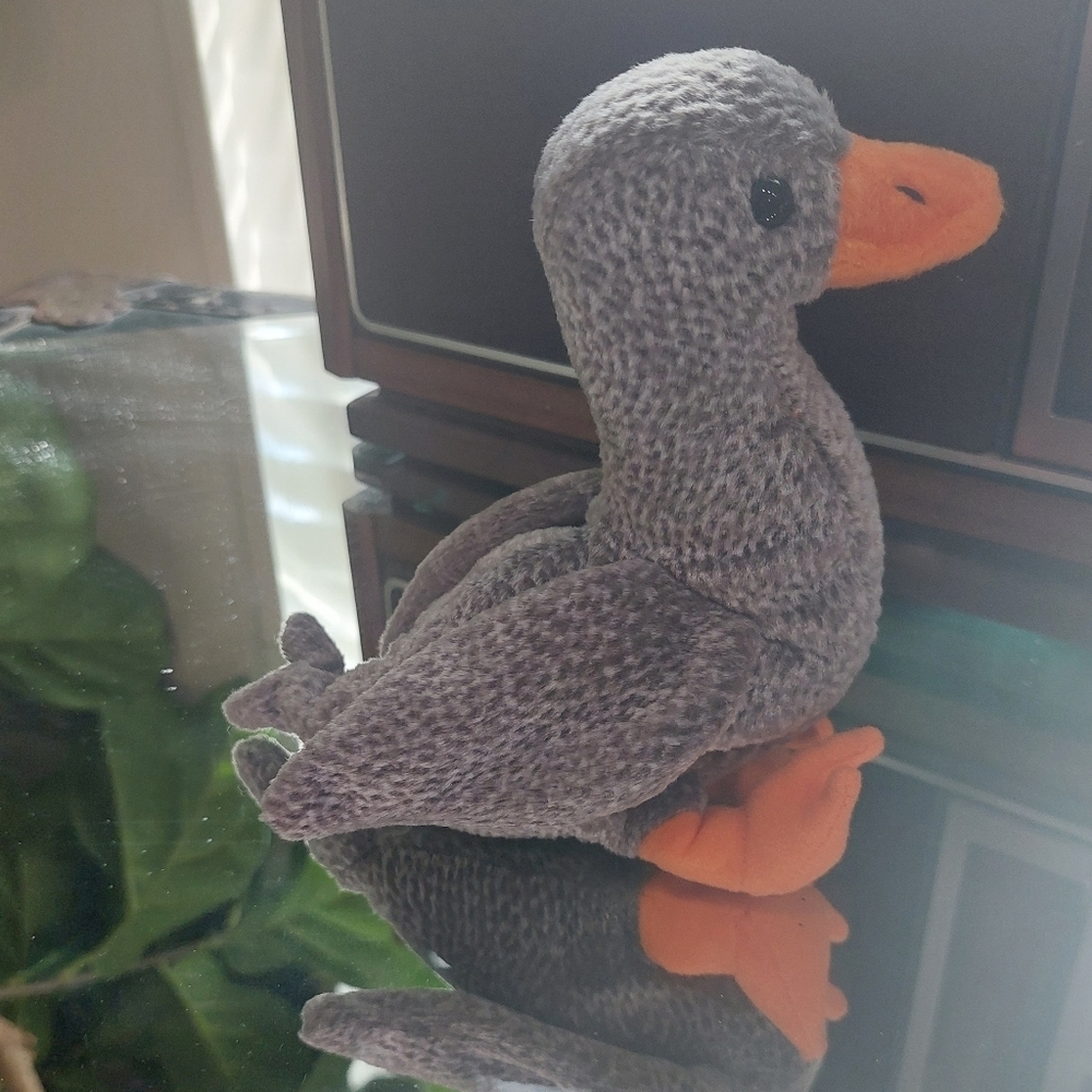 Ty Beanie Babies 1999 "Honks" the American Duck Plush Stuffed Animal Retired